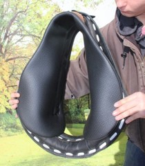 Worlds best horse drawn harness collar pad Permasoft super plush BLACK BLACK