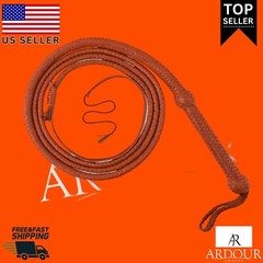 Cow Hide Leather Bullwhip 04 TO 10 Feet Long 12 Plaits Heavy Duty Whips