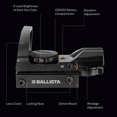 BALLISTA Bundle: Bat Reverse Crossbow + Red Dot 1x22x34mm + Sting Bolts 13″