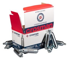 Crosman CO2 Cartridges 40 Cartridge Tank BB Pellet Airsoft Gun Gas12 Gram Bullet