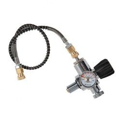 High Pressure PCP Paintball Fill Station Air Tank Valve Regulator + Hose 4500PSI