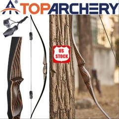 RH Traditional Wooden Longbow Recurve Bow 20-70LB Handmade Archery Hunting Shoot