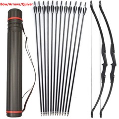 Right Left Hand 57 inch Takedown Recurve Bow Hunting OR/+12Pcs Arrow Set Archery