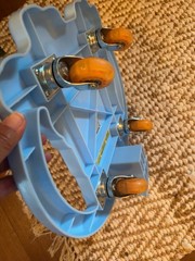 Bluey 3D Scooter Board w/ Handles, LED Light-Up Wheels, Blue Orange Red
