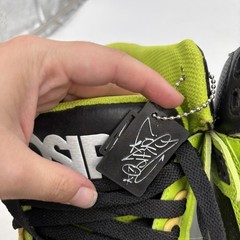 Osiris Skateboarding Shoes Mens 9.5 NYC83 CLK Black Lime Green High Top 2000s