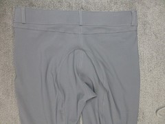 Dover Saddlery Pants Grey Breeches Full Seat Tapered Equestrian Riding Sz 32