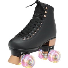 Adjustable Roller Skates for Women & Men – Comfortable Quad Skates with Half-…