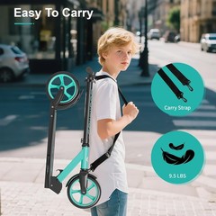 Kick Scooter for Kids 5-12, Teens, Adults, CPSC Certified Foldable Lightweigh…