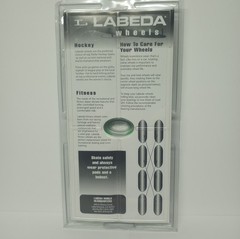 Labeda Shooter Inline Roller Hockey Wheels GREEN 80mm 83A Indoor Outdoor 8 Pack