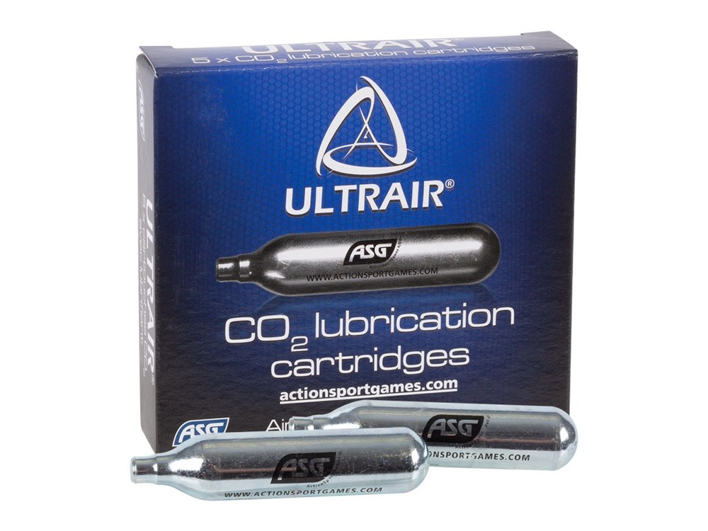 ASG Ultrair 12-gram CO2 Airgun Lubrication Cartridges – 5 count