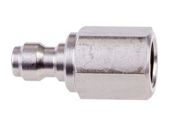 Male Quick-Disconnect, 1/8 BSPP Female Threads, Steel, Rated to 5000 PSI, Inc…