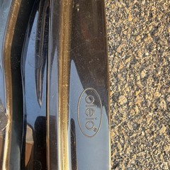 Olelo 44in Cruising Longboard Single-Kick Tail Black w/ Light-Up Wheels