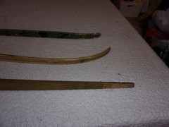 Wood and Fiber Glass Recurve Long Bow Lot for Repair or Wall Hangers