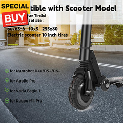 80/65-6 Scooter Tire Electric Scooter 10 inch Tires 10×3 Off Road Tubeless Tire