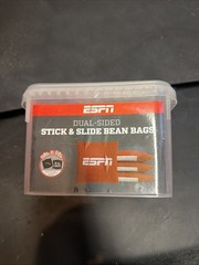 ESPN Cornhole Bags 4 Dual-Sided Stick & Slide Bean Bags 6 In x 6 In 16 Ounce NIB