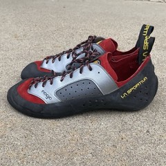La Sportiva Nago Climbing Shoes EU 43 Men 10 Women 11 Red Vibram Edge Italy
