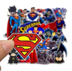 25 Piece Mix Lot 2” DC Batman & Superman Stickers Free Shipping
