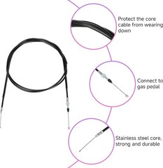 84 inch Go Kart Throttle Cable Kit Replacement for Coleman KT196 Parts Predat…