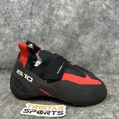 Adidas Five Ten Aleon Climbing Shoes Mens Size 9 Black Red 5.10 BC0861