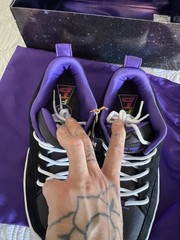 DC Shoes Clocker 2 FTP Skate Shoes Black/Purple, Men’s US 11.5 Medium