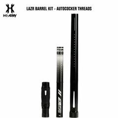 HK Army LAZR Paintball Barrel Kit – Autococker – Polish Black / Black Inserts