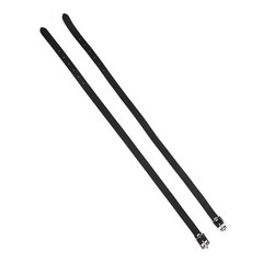 50cm Black 1 Pair Lengthen For Spur Straps Leathers With Stainless Steel