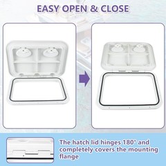 Boat Deck Access Hatch & lid 14.7×10.6in/17.3×12.4in/24x14in/20x18in,Marine I…