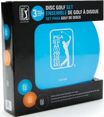 The PGA TOUR 3 Disc Golf Starter Set is a three-disc set for beginner