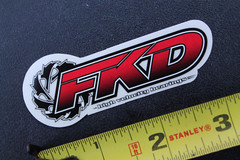 FKD High Velocity Skateboard Bearings Clear Z58a Vintage Skateboarding STICKER