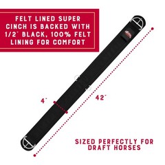 Weaver Equine Deluxe Super Horse Cinch, Anti-Slip Felt Lined Saddle Cinch Girth