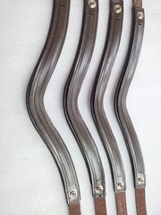 Leather Horse Snap Browband Empty Channel All Sizes & Shapes (6,8 & 10mm).