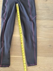 Dover Saddlery horseback Riding Sport Ladies’ Full-Seat Tech Tight gray pink M