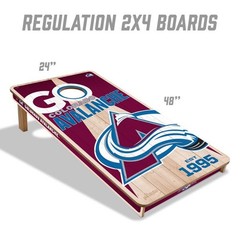 Cornhole Boards Colorado Avalanche 2×4 Pro Foldable Legs Resin Bags