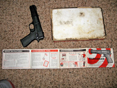Vintage Marksman Repeater .177 BB, Darts Cal Air Pistol W/ Original Box, Manual