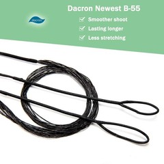 Deerseeker Archery Bow String Replacement with Finger Protector & 2 Nock Poin…