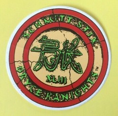 RARE Vintage 1990s Schmitt Stick Skateboards BK Bryce Kanights Sticker r/y/g