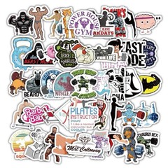 30Pcs Random Motivational Gym Workout Fitness Weightlifting Waterproof Stickers