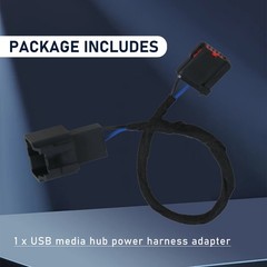 USB Media Hub Adapter Harness Wiring 1X for Ford Sync 2 to SYNC 3 Upgrade (GEN1)