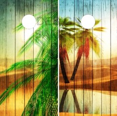 Desert Landscape Cornhole Wrap Bag Toss Skin Decal Sticker