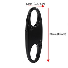 12Pcs Double Small Carabiner Clips, Zipper Pull Zipper Clip Theft Deterrent Z…