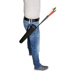 SAS Leather Tube Hip Quiver Arrow Holder With Belt Clip 17″ Long Target Range