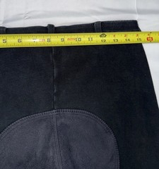 On Course Womens 32R (32 in Waist) Black Belt Loop Equestrian Riding Breeches
