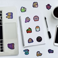 30 PCS Random Cool Neon Waterproof Stickers