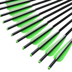 6/12pcs 18-20in Crossbow Bolts Aluminum Arrows Archery Hunting Outdoor Shooting