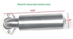 Short Low-Profile Stainless Steel Muffler for GC160/GC190 & GX100 Engines – Heav
