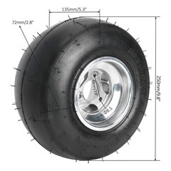 5″ Wheel Tire Combo 10×4.50-5 11×7.10-5 ATV Quad Racing Go Kart Buggy Drift Cart