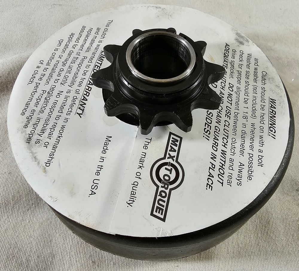 Max Torque CLUTCH 3/4″ Bore 35 Chain 12 Tooth Mini Bike Drift Trike Kart NEW
