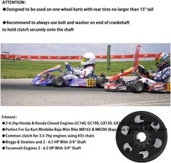 Centrifugal Clutch 3/4″ Bore Chain 12T for GO Kart Mini Bike Engine 3/4 Bar