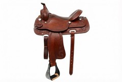 Challenger 4-7/8″ Wide Western Black Engraved Aluminum Horse Bell Stirrups