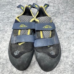 EVOLV Defy Black Rock Climbing Shoes TRAX Mens Size 10 Hook and Loop